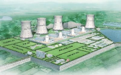 小墨山核電廠效果圖。（本版圖片由湖南核電有限公司提供）